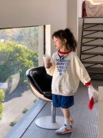 【100-160】トレーナー 女の子 英字 プリント 合わせやすい - 画像 (8)
