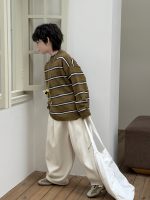 【90-160】セーター ストライブ 配色 カジュアル 合わせやすい 男の子 - 画像 (5)