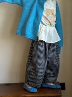 【100-160】バルーンパンツ 女の子 チェック柄 韓国風 ゆったり カジュアル - 画像 (7)