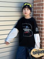 【100-170】長袖Tシャツ 男の子 コットン 英字プリント レイヤード風 - 画像 (9)