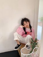 【100-160】トレーナー 女の子 英字 プリント 合わせやすい - 画像 (4)