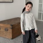 【100-170】トップス 女の子 フリル 花柄 シンプル - 画像 (7)