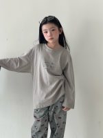 【100-150】長袖Tシャツ 女の子 刺繍 韓国風 ベーシック カジュアル - 画像 (18)