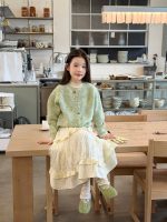 【100-170】カーディガン 女の子 ニット カジュアル 着せやすい - 画像 (3)