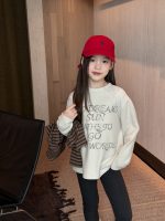 【100-170】長袖Tシャツ 女の子 プリント 英字 レトロ - 画像 (5)