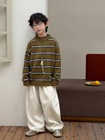 【90-160】セーター ストライブ 配色 カジュアル 合わせやすい 男の子 - 画像 (3)