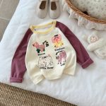 【90-140】長袖Tシャツ キッズ ラグラン かわいい お出かけに - 画像 (9)
