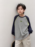 【100-170】長袖Tシャツ 男の子 配色クルーネック 着回しやすい カジュアル - 画像 (16)