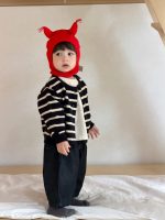 【73-110】カーディガン Tシャツ ストライブ ニット 長袖 プリント 男の子 - 画像 (3)