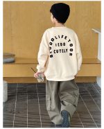 【90-160】トレーナー 男の子 英字プリント 裏起毛 合わせやすい - 画像 (20)