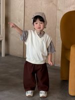 【73-110】ベスト Tシャツ ストライブ カジュアル 男の子 - 画像 (5)