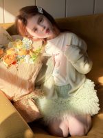 【90-150】カーディガン 女の子 モヘアニット やわらか 合わせやすい - 画像 (10)