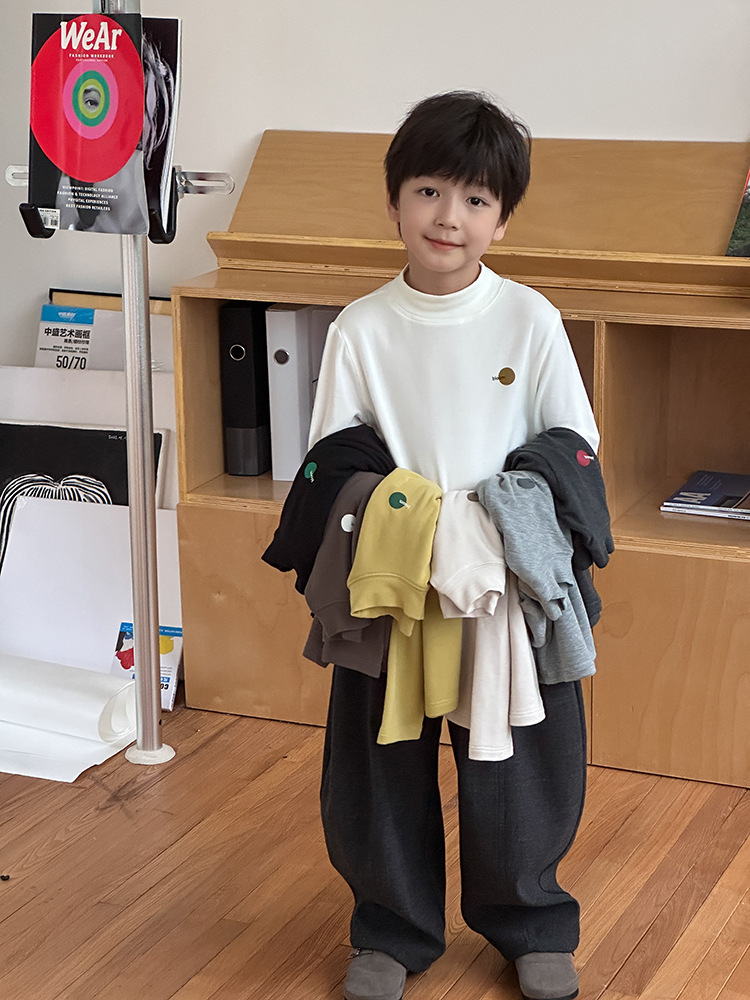 O1CN01nCXMRu1h7qqOcfzPQ_1911304231-0-cib.jpg 【90-170】長袖トップス 男の子 英字プリント やわらか シンプル - 画像 (1)