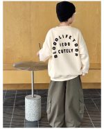 【90-160】トレーナー 男の子 英字プリント 裏起毛 合わせやすい - 画像 (6)