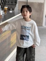 【90-160】長袖Ｔシャツ 男の子 英字 カートゥーン プリント カジュアル - 画像 (9)