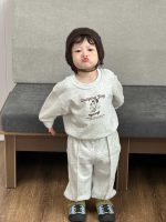 【73-110】二点セット パーカー+ズボン プリント 韓国風 女の子 - 画像 (3)