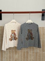【100-170】トップス 女の子 ドット柄 カートゥーン ストレッチで快適 - 画像 (9)