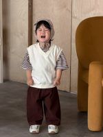 【73-110】ベスト Tシャツ ストライブ カジュアル 男の子 - 画像 (6)