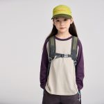 【100-170】長袖Tシャツ 女の子 ラグラン 切り替え レトロ - 画像 (6)