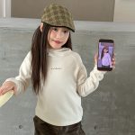 【100-170】トップス 女の子 フード付き ストレッチ 韓国風 - 画像 (9)