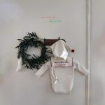 【66-90】ロンパース サロペットズボン 裏起毛 クリスマス風 カワイイ 女の子 - 画像 (6)