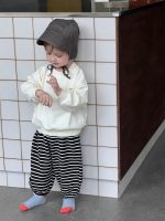 【73-110】パーカー ズボン ラウンドネック 長袖 プリント ストライブ 男の子 - 画像 (3)