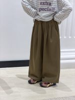 【100-170】パンツ 女の子 無地 ワイドパンツ トレンド - 画像 (5)