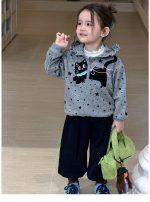 【80-140】アウターorインナーor8分丈パンツ 女の子 おしゃれ 猫柄 星モチーフ - 画像 (17)