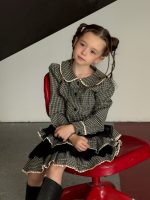 【90-140】シャツorスカート 女の子 フリル付き チェック ティアード - 画像 (5)