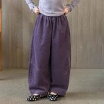 【100-170】パンツ 女の子 無地 コーデュロイ ウォッシュド - 画像 (9)