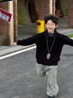 【90-160】セーター ズボン 折り襟 無地 長袖 男の子 - 画像 (4)
