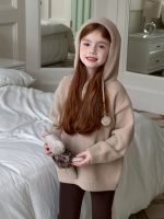 【90-150】ニットセーター 女の子 フード付き もこもこ あったか - 画像 (10)
