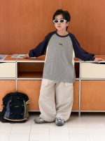 【100-170】長袖Tシャツ 男の子 配色クルーネック 着回しやすい カジュアル - 画像 (18)