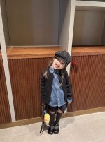 【90-140】カーディガンorデニムシャツorショートパンツ 女の子 韓国風 カジュアル - 画像 (6)