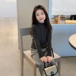 【100-170】インナーシャツ 女の子 ハーフタートルネック ストレッチで快適 - 画像 (17)