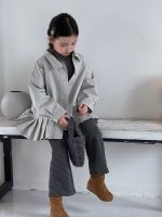 【100-150】トップスorパンツ 女の子 フリル シンプル - 画像 (3)