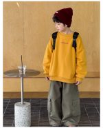 【90-160】トレーナー 男の子 英字プリント 裏起毛 合わせやすい - 画像 (13)