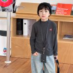 【90-170】長袖トップス 男の子 英字プリント やわらか シンプル - 画像 (3)