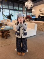 【80-140】ボアベストorニットorパンツ 女の子 あったか 韓国風 カジュアル - 画像 (4)