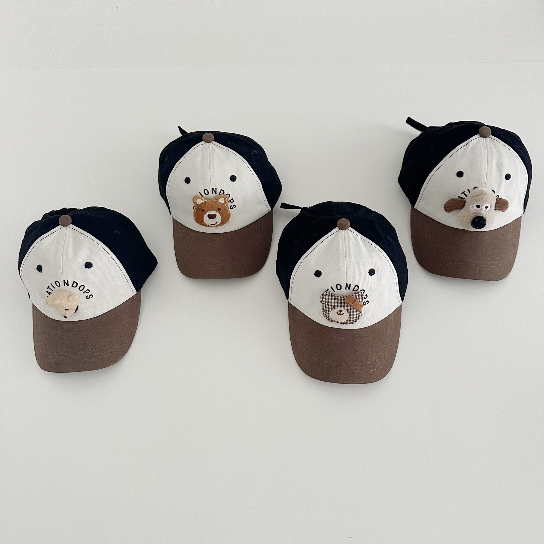 O1CN01qPhwNB1ooAjd1G5Fs_!!2219572115271-0-cib 【GOODS】帽子 キャップ 動物飾り 配色 カワイイ - 画像 (1)