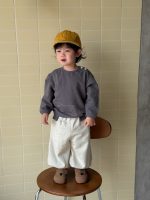 【73-110】パーカー ラウンドネック 長袖 ボタン付き 男の子 - 画像 (6)