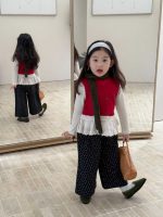 【90-140】ニットベスorパンツ 女の子 レース 韓国風 ガーリー 花柄 - 画像 (15)
