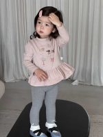 【73-100】パーカー レギンス 裾付き プリント 長袖 女の子 - 画像 (4)