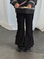 【90-140】フレアパンツ 女の子 フリルデザイン 伸縮性 やわらか素材 - 画像 (7)