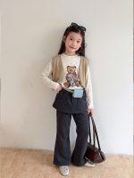 【100-170】トップス 女の子 ドット柄 カートゥーン ストレッチで快適 - 画像 (4)