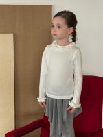 【90-140】長袖 インナー 女の子 フリルカラー やわらか素材 - 画像 (21)