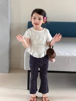 【90-150】フレアパンツ 女の子 九分丈 トレンド すっきり 動きやすい - 画像 (10)