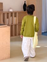 【100-170】ニットカーディガン 男女兼用 刺繍 ふんわり カジュアル - 画像 (6)