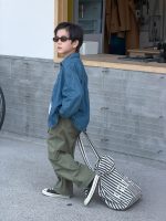 【100-170】デニムシャツ 男の子 刺繍 韓国風 レトロ カジュアル - 画像 (11)