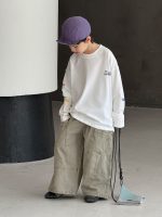 【90-160】長袖Tシャツ 男の子 カジュアル アルファベット トレンド - 画像 (3)